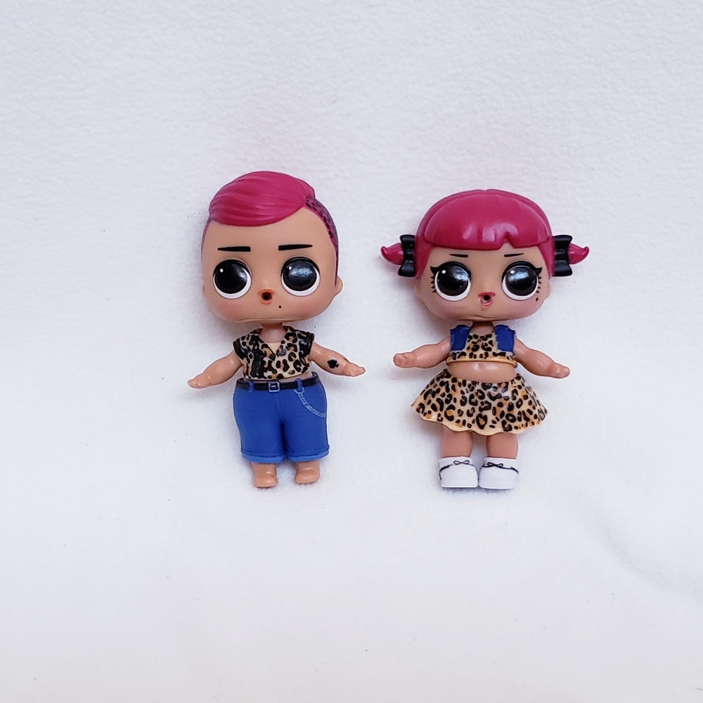 Cherry Family Set of 2 Authentic L.O.L! Surprise Dolls Siblings Slick & Cherry
